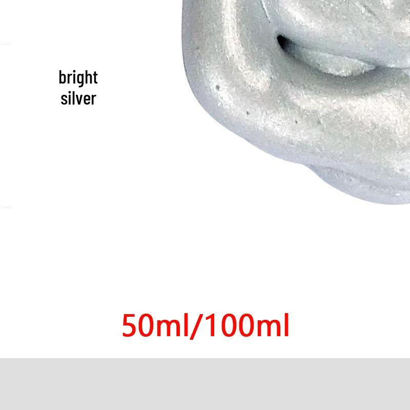 Zlatá Stříbrná Metalická Akrylová Perleťová Barva - Voděodolná, Světle Zlatá, Barvostálá pro Dětské Razítkování & Ruční Výrobky.