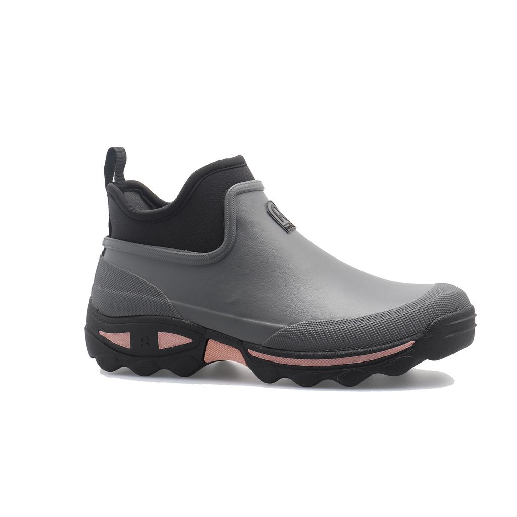 Rouchette Clean Lady Women'S Ankle Gardening Rain Boots_Gray