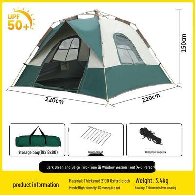 JINGRUIXIANG 4-6 Personen Campingzelt