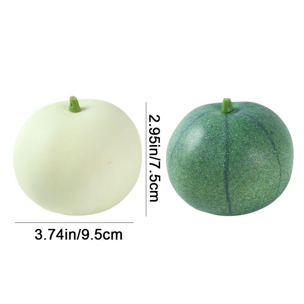 2Pcs Foam Artificial Melon Realistic Decorative Fruits Creative Simulation Melon Ornament  DIY