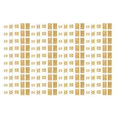 200 Stück Wikinger-Haarschmuck, nordische Runen, Zöpfe, Rohrperlen, Dreadlocks, Dekoration, Zubehör, Gold