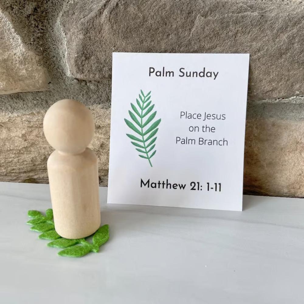 Multi-purpose DIY Easter Holy Week Box Mini with Storage Box Easter Resurrection Game Box Reusable Religious Ornament Kids