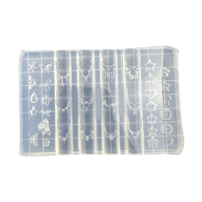Nails Art Silicone Mold Dessert Bear Theme Manicure Training Tool Professional Manicure Supplies for Various Occasion