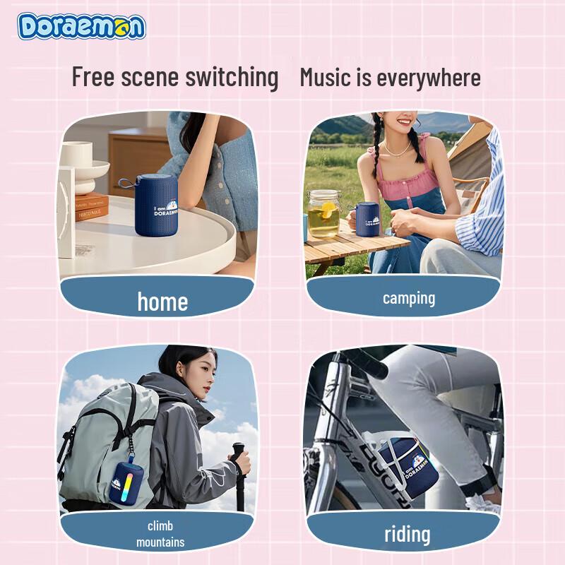 ROCK Doraemon Luminous Fabric Bluetooth Speaker