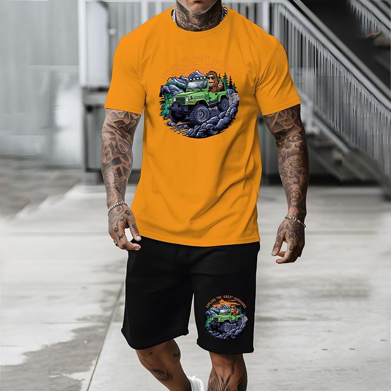 

Популярный южноамериканский мужской повседневный свободный комплект с напечатанными цифровыми узорами, легкая дышащая и прохладная мягкая ткань S