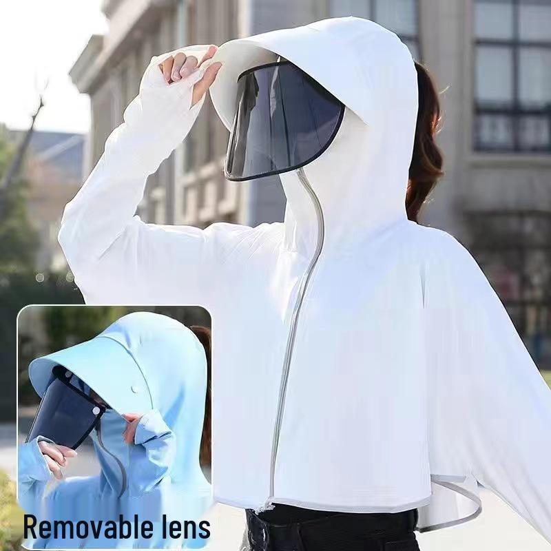 Women's Hooded UV Protection Cycling Jacket - Lightweight & Breathable