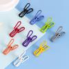 10 Pcs Clothes Hanger Clips Stainless Elastic Heavy Duty Anti-slip Stable Windproof Socks Underpants Scarf Holding Clips Food Package Chips Bag