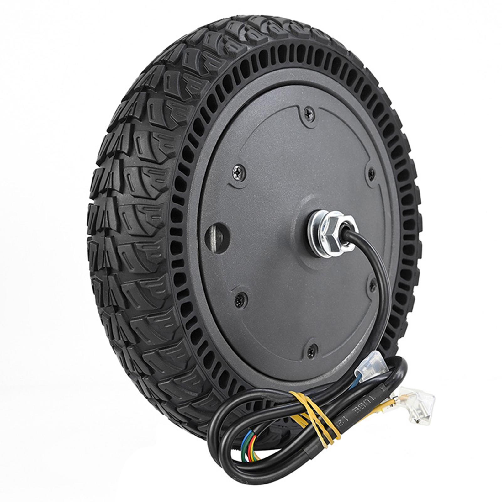 Shoemst Black 250W Motor Engine Wheel Electric Scooter Wheel Anti Skid Tire Replacement Part Compatible For Xiaomi M365 Electric