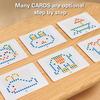 1 Set Magnetic Card Drawing Board with Pen Dot Chess Pieces Shape Art Rabbit Early Education