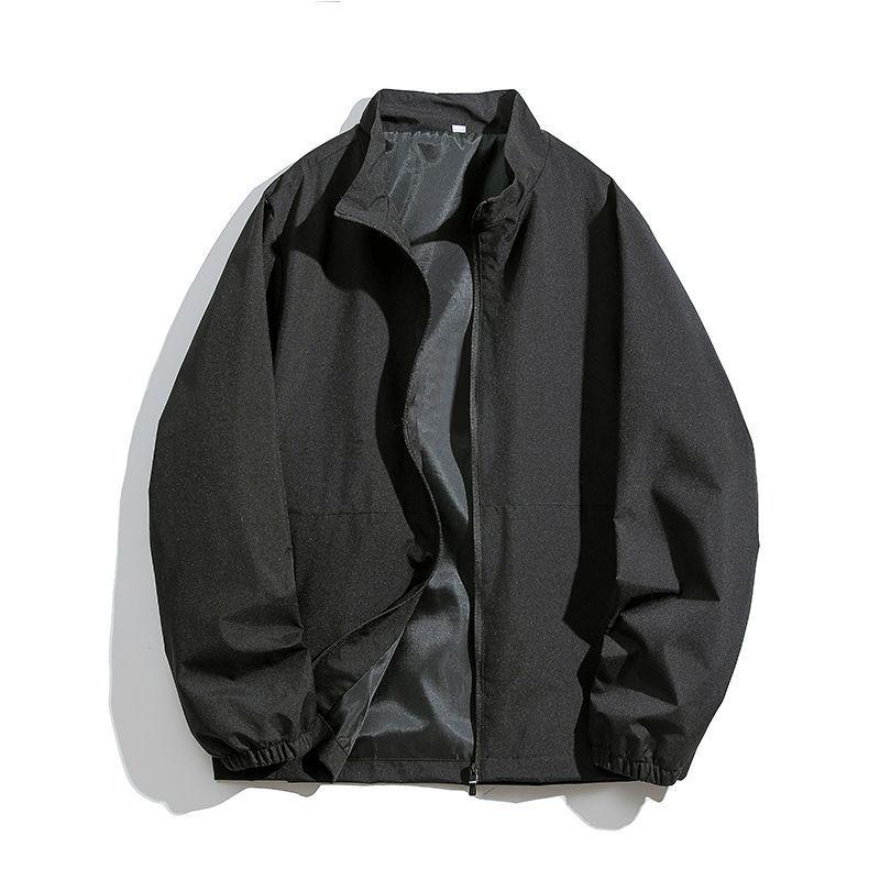 Men's Autumn Jacket Stand Collar Double Layer Thin Jacket 2026 New Trendy Versatile Windproof Windbreaker Jacket