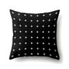 Polyester Pillow Case Car Decoration Home Printed Black and White Geometric Car Cushion Head Cushion Cover