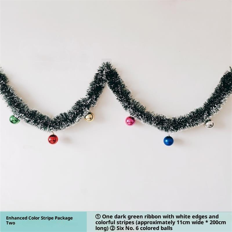 1 STÜCK 2M Weihnachtsbaum Lametta Girlande Weihnachtsdeko für Zuhause 2026 Metallische Twist Girlande Weihnachtsornament Neujahrsparty Deko