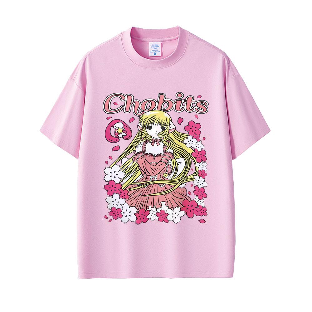Japanese Anime Chobits Chi Graphic T-shirt Unisex Women Casual Cotton Vintage Tee Shirt Unisex Kawaii Cartoon Oversized T Shirts