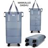 Women's Large-Capacity Rolling Backpack: Foldable, Portable Travel Bag with Universal Wheels