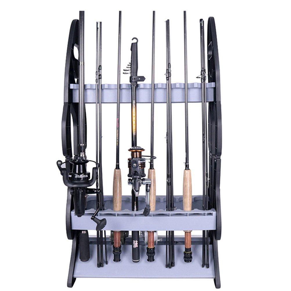 Croch Rod Fishing Rod Holds 16 Plastic Stand, Holder, Assembled, Rods,