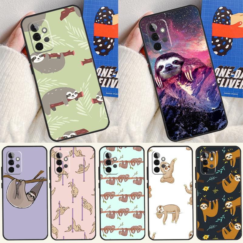 Baby Sloth For Samsung Galaxy A22 A32 A52 A54 A34 A14 A55 A35 A15 A53 A33 A13 A05 A06 A16 Phone Case
