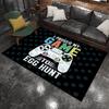 Vaporwave Sunset City Gamepad Area Rug Cyberpunk Retro Video Game Carpet For Boys Room Gaming Setup Decoration Large Floor Mat