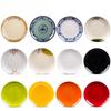 Round Melamine Blue & White Floral Dinner Plate