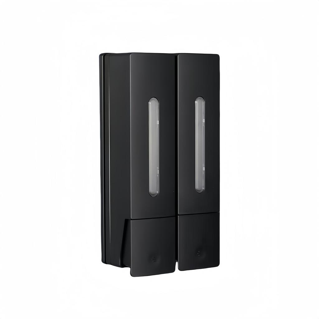 Aesthetic Touch Elegant White Black Wall Mount Soap Dispensing Solution