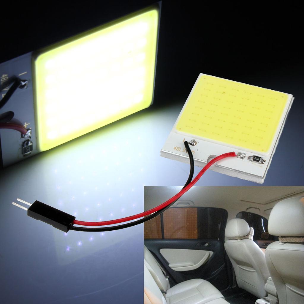 Buy 1pcs T10 48 LED 12V Super White Dome Map Light Bulbs Car Interior ...