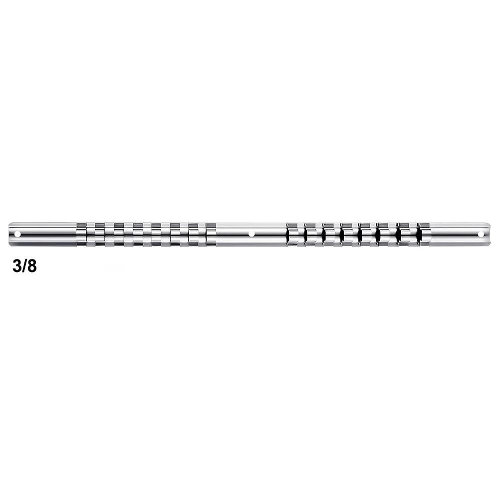 New 1/4 3/8 1/2 Inch Storage Rack Stainless Steel With 16 Clips Organizer Tray Mountable Sliding Stand