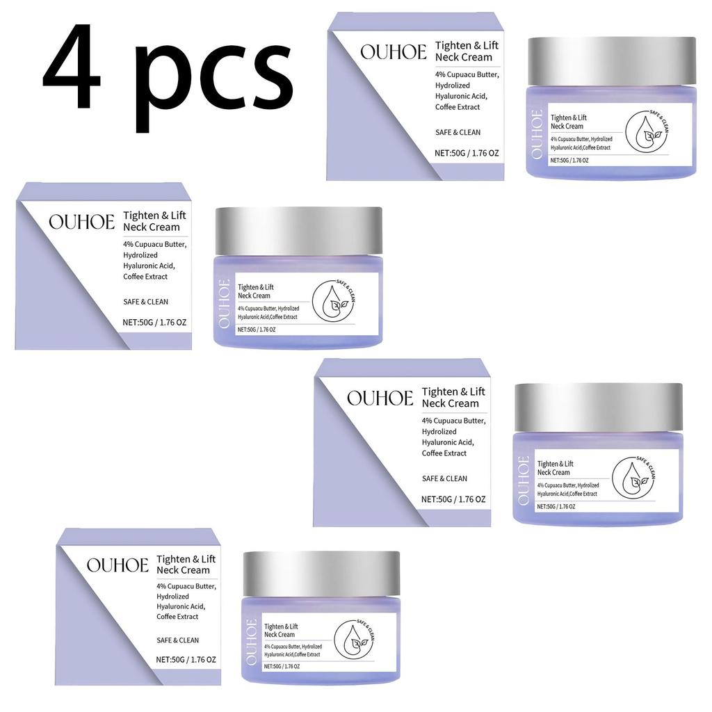 OUHOE Hydratační krém na krk, vyživuje a hydratuje pokožku krku, redukuje jemné vrásky, zanechává pleť hydratovanou a hladkou, vhodný na krk, 50 g