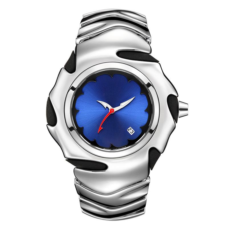 Y2K Special-Shaped Blade Men'S Watch Large Dial Premium Waterproof Watch
