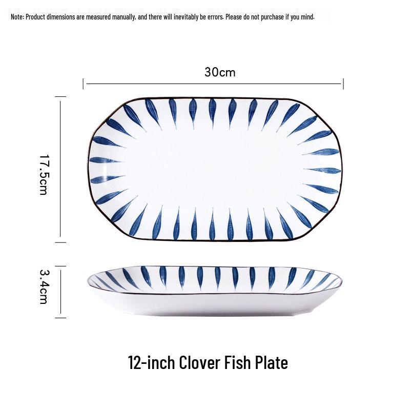 Japanese 10-Person Tableware Set: Creative Rice Bowls, Plates, and Noodle Bowls Combination.