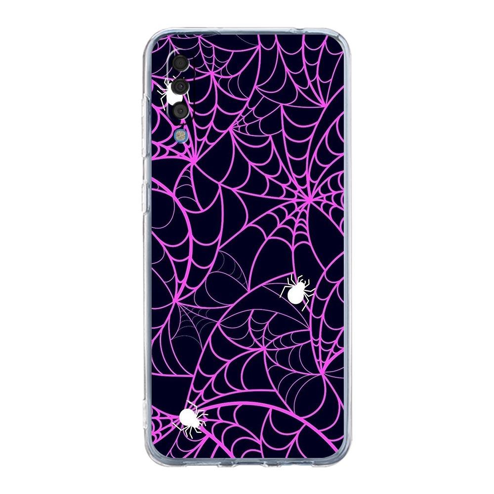 Phone Case For Samsung A26 A36 A56 A54 A52 A50 A70 A40 A12 A14 A16 A22 A24 A42 A34 A32 5G A04s A06 5G Cover Black Spider Web