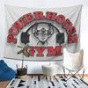 Powerhouse Gym Motivation Tapestry Decoration Art Aesthetic Tapestries for Living Room Bedroom Home Wall Cloth Wall Hanging