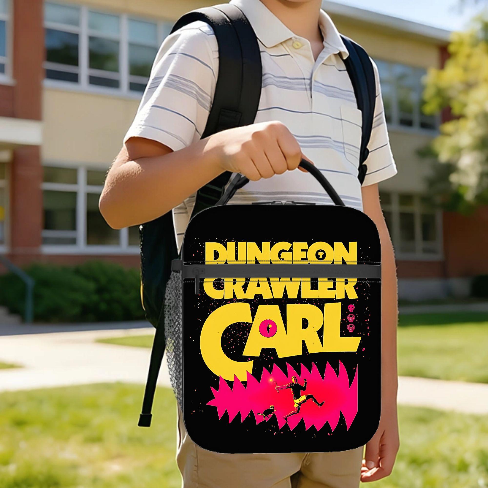Dungeon Crawler Carl Insulated Lunch Bags Portable Reusable Thermal Bag Lunch Box Tote Work Picnic Men Women One Size