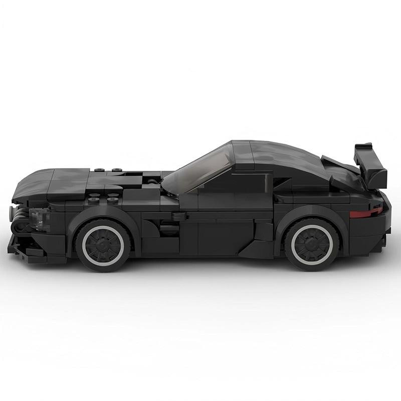 MOC Blocks Compatible Mercedes Sports Car - Black Classic Creative Desktop Model