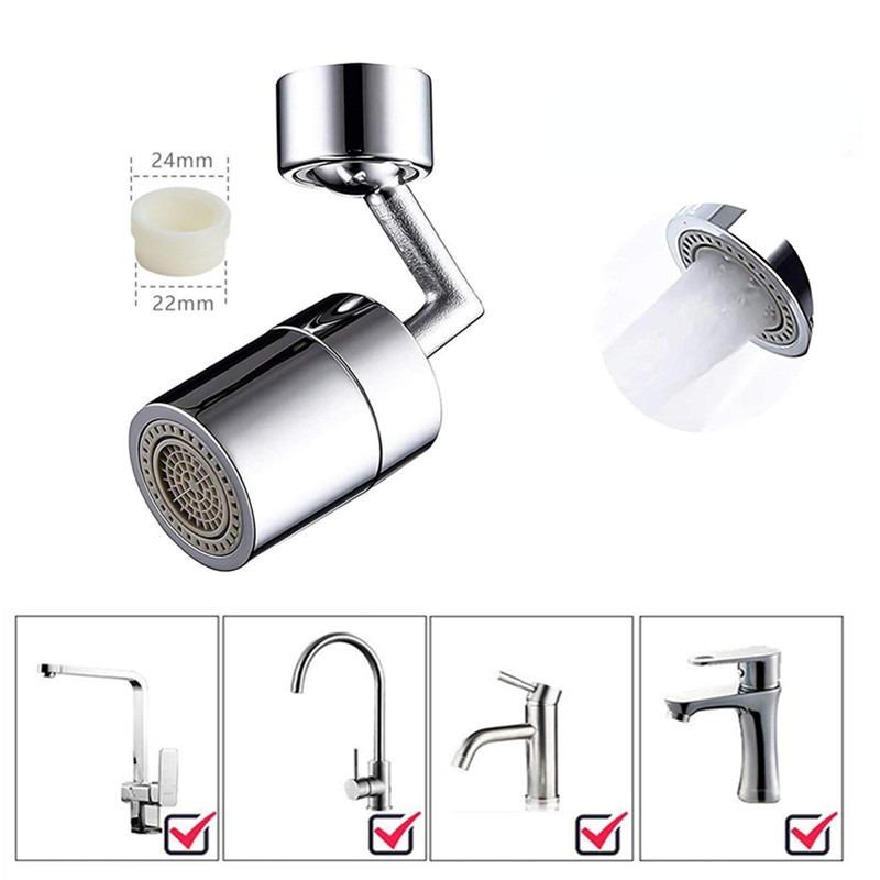 Rotatable Tap Aerator 720 Degree Universal Splash Filter Saving Faucet Sprayer Head Bathroom Filter Bubbler