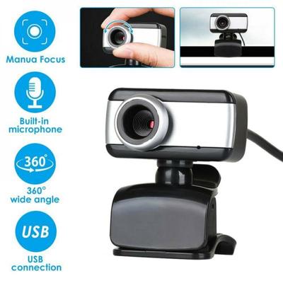360 Degree Rotatable USB HD Webcam Camera with Microphone for PC Laptop Computer Desktop