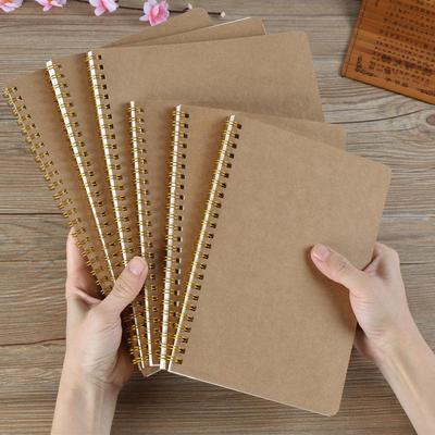 Ofis ve Öğrenciler İçin A5 Noktalı Kraft Kağıt Spiral Defter