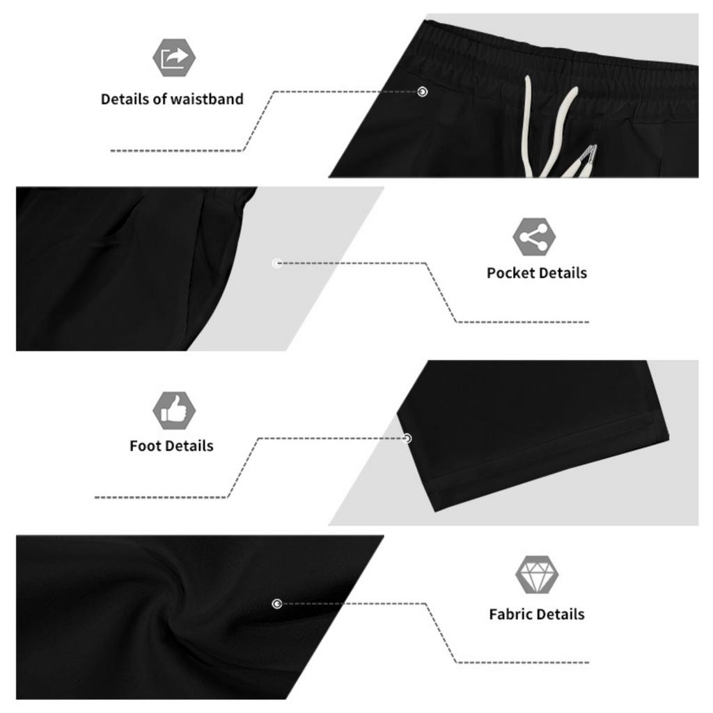 Men's Loose Fit Lounge Pants with Drawstring Waist Breathable Straight Leg Casual Sports Trousers for Home and Outdoor Wear