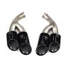 Porsche Cayenne GTS Black Quad Tailpipe Trim (11-24 Years)