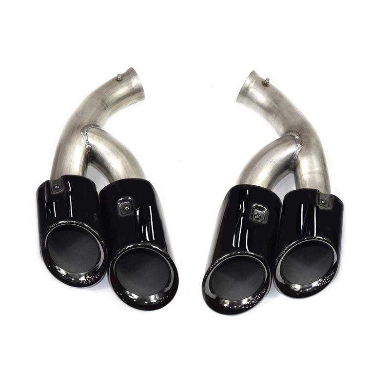 Porsche Cayenne GTS Black Quad Tailpipe Trim (11-24 Years)