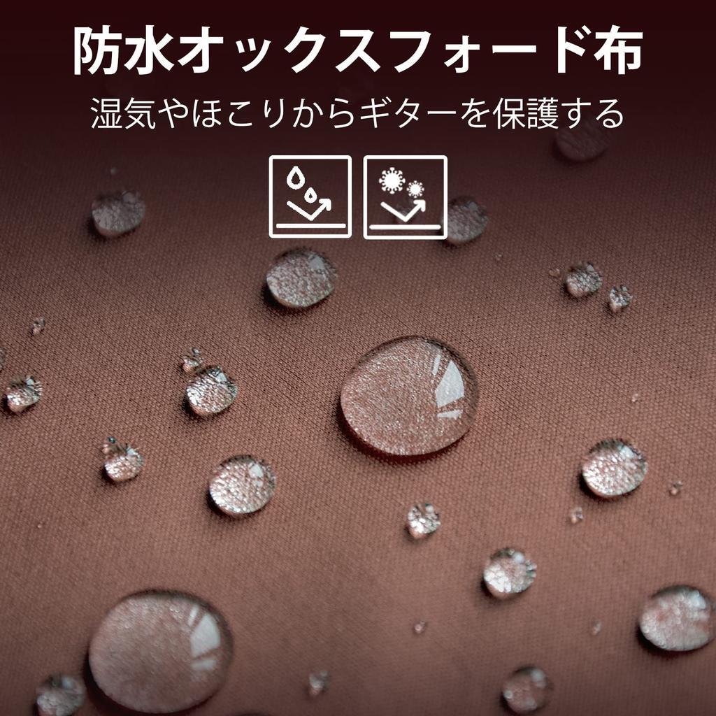 CAHAYA 12mm Schwamm 6 Passende Zoll Akustik Wasserdicht Oxford Verbessert Akustikgitarre Weich Groß 6 Taschen Exotisch Schulter- oder Handtasche CY0150 Tasche,