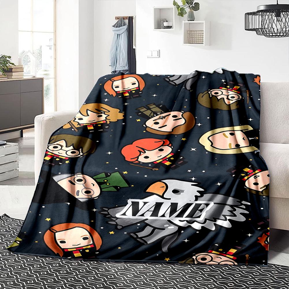 Custom Name "Dark Magic Unleashed" blanket for Couch & Bed, Plush Cozy Fuzzy Blanket Super Soft & Warm Blankets for Fall and Winter. 090888