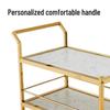 Modern Steel Wood Serving Cart