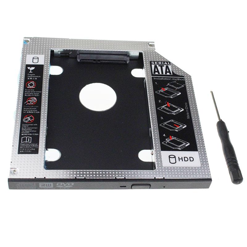 

Універсальний 12.5мм 9.5мм SATA до SATA 2-й SSD HDD Адаптер-кедді для жорсткого диска Лоток Корпуси Для ноутбука DELL HP Lenovo ThinkPad
