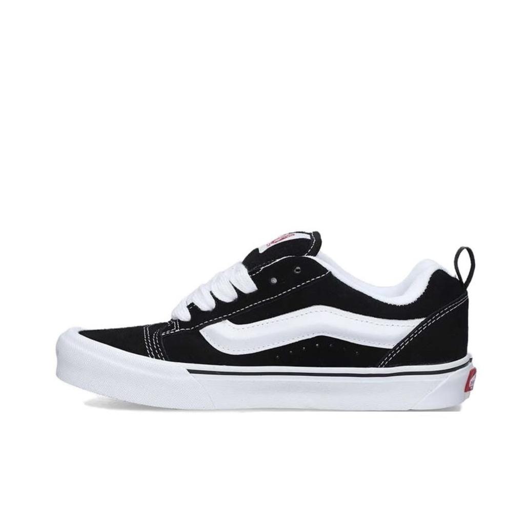 Vans Knu Skool Fabric Abrasion Resistant Abrasion Resistant Low top Skateboard Shoes Unisex Blue VN0009QC6BT1(Team613-)