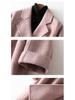 Women's European Fashion Plaid Wool Coat – Stylish, Loose, Mid-length, Thickened for Autumn/Winter