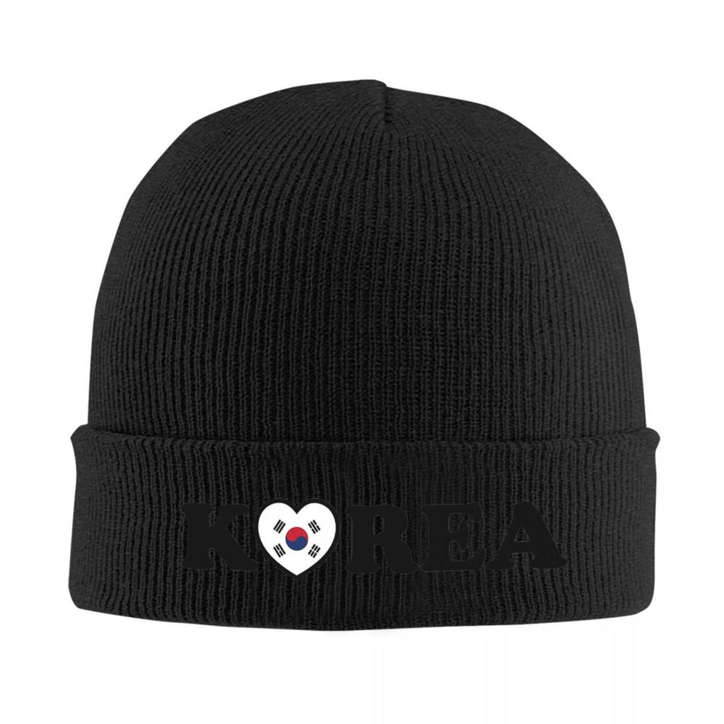 South Korea Flag Warm Knitted Cap Winter Knit Bonnet Hat Skullies Beanies Hip Hop Caps for Unisex