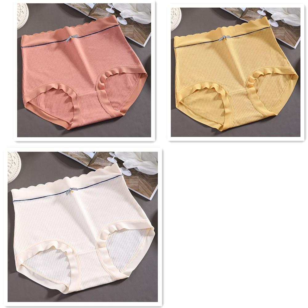 

3 шт./компл. Чистый хлопок Большие размеры Трусы женские Трусы с высокой посадкой Бесшовные трусы женские Модные мягкие трусы 3XL