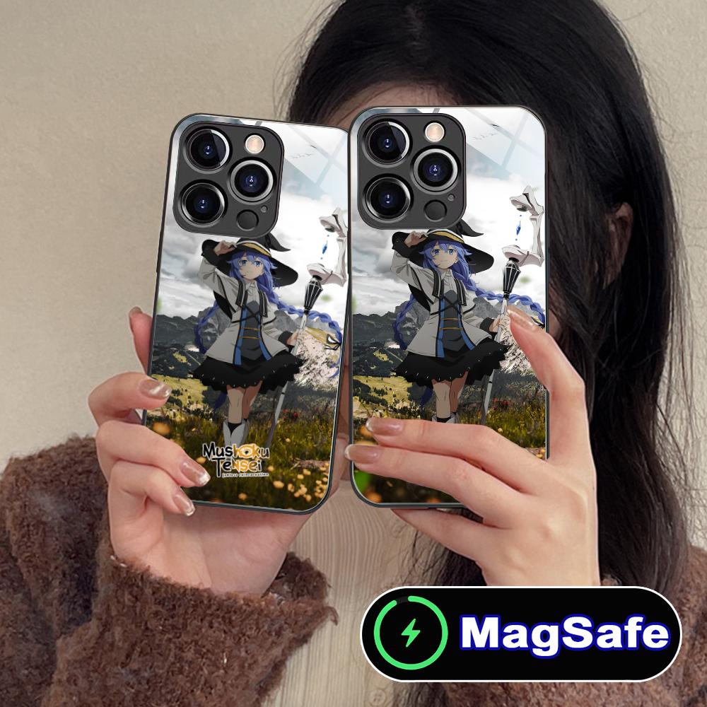 Mushoku Tensei Roxy Mobile Phone Case for iPhone 17 16 15 14 13 12 11 Air Pro Max Plus Mini MagSafe Glass Colorful Cover Luxury