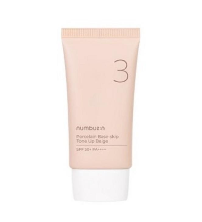 

numbuzin No.3 Porcelain Skin Tone-Up Beige SPF50+ PA++++ 1 ea
