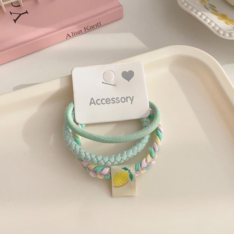 

Двухцветная плетеная веревка для волос Candy Twist - толстая, высокоэластичная лента для женщин