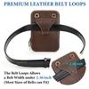 Retro Top Layer Cowhide Fashionable Large Screen Mobile Waist Bag Multifunctional Genuine Leather Men's Shoulder Crossbody